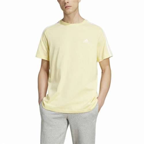 Muška Majica Kratkih Rukava Adidas Essentials Single Jersey 3-Stripes Rumena Cijena