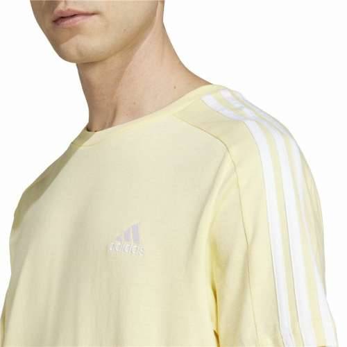 Muška Majica Kratkih Rukava Adidas Essentials Single Jersey 3-Stripes Rumena Cijena