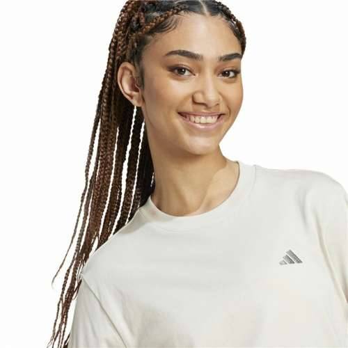 Ženska Majica Kratkih Rukava Adidas Essentials Small Logo Bijela Bež Cijena