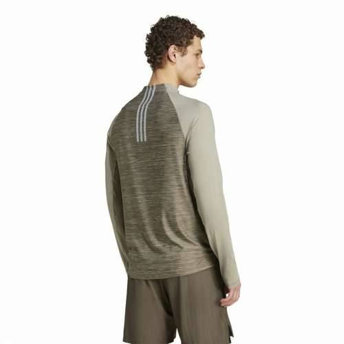 Muška Majica Dugih Rukava Adidas Gym+ 3 Bandas 1/4Zip Smeđa Cijena