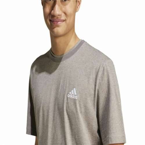Muška Majica Kratkih Rukava Adidas Seasonal Essentials Smeđa Svjetlo siva Cijena