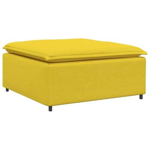 Modularni kauč s podnožjem, svijetložuti 100x100x48 cm - Svjetložuta tabure Cijena