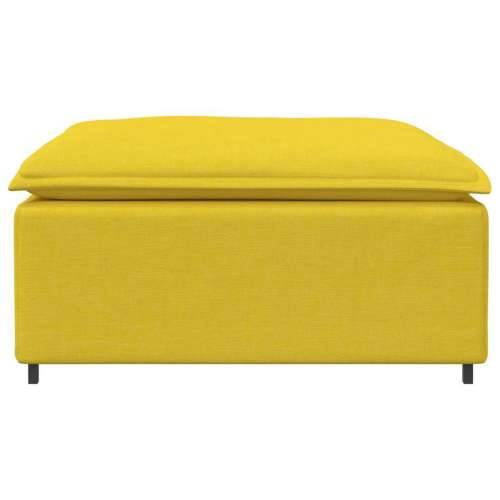 Modularni kauč s podnožjem, svijetložuti 100x100x48 cm - Svjetložuta tabure Cijena