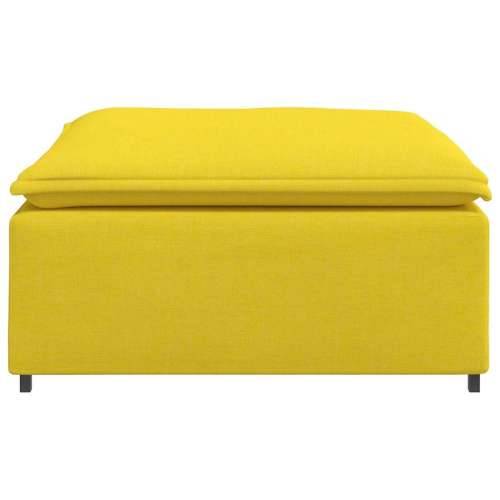 Modularni kauč s podnožjem, svijetložuti 100x100x48 cm - Svjetložuta tabure Cijena