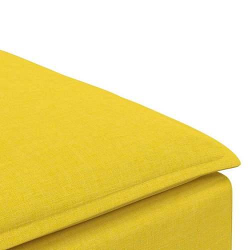 Modularni kauč s podnožjem, svijetložuti 100x100x48 cm - Svjetložuta tabure Cijena