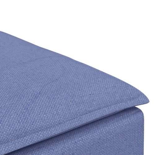 Modularni kauč s podnožjem, traperice plave boje 100x100x48 cm - Boja trapera tabure Cijena