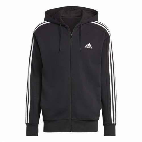 Muška Majica s Kapuljačom Adidas Essentials French Terry 3 bandas Crna Cijena