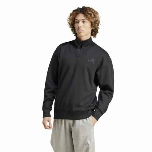 Muška Majica bez Kapuljače Adidas All Szn Fleece 1/4 Zip Crew Crna Cijena