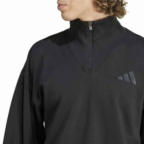 Muška Majica bez Kapuljače Adidas All Szn Fleece 1/4 Zip Crew Crna Cijena