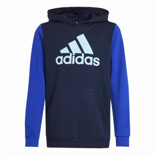 Unisex Majica s Kapuljačom Adidas Essentials Big Logo Colorblock Plava Cijena