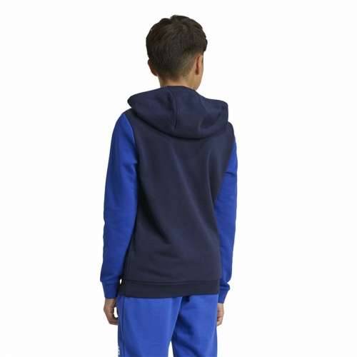 Unisex Majica s Kapuljačom Adidas Essentials Big Logo Colorblock Plava Cijena