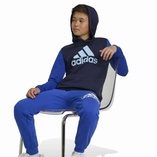 Unisex Majica s Kapuljačom Adidas Essentials Big Logo Colorblock Plava Cijena