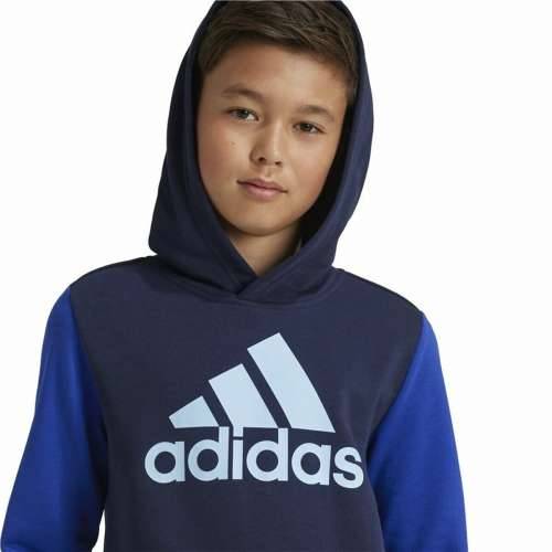 Unisex Majica s Kapuljačom Adidas Essentials Big Logo Colorblock Plava Cijena