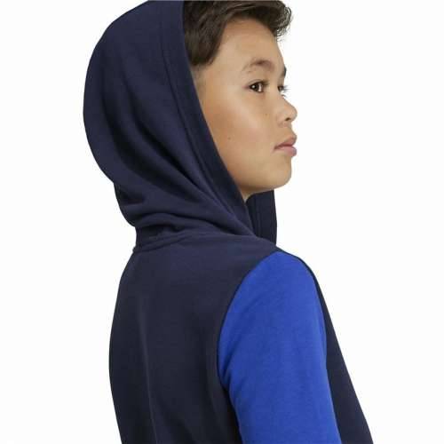 Unisex Majica s Kapuljačom Adidas Essentials Big Logo Colorblock Plava Cijena