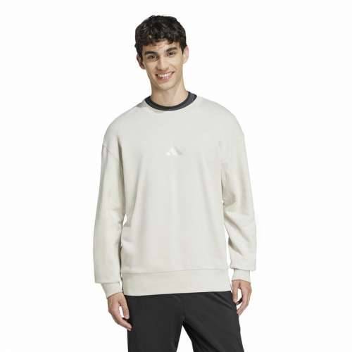 Muška Majica bez Kapuljače Adidas All Szn French Terry Crew Bež Cijena