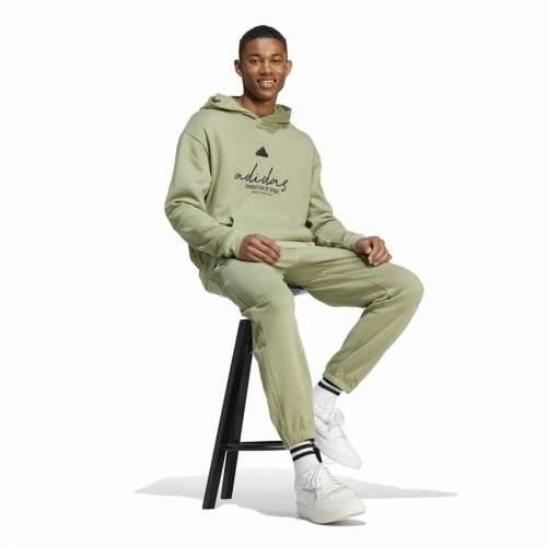 Muška Majica s Kapuljačom Adidas Brand Love French Terry Hoodie Zelena Svetlozelený Cijena