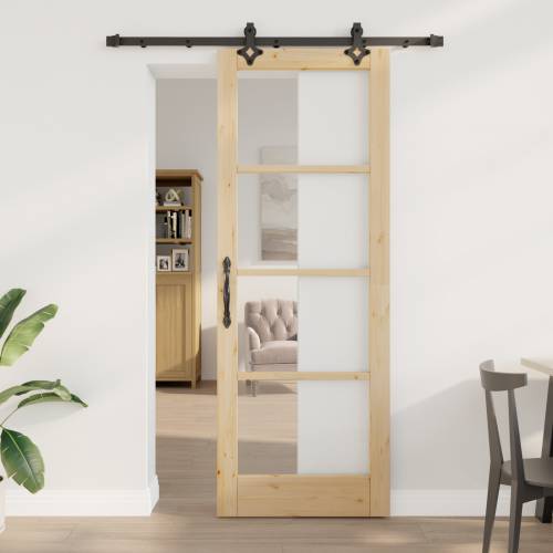 klizna vrata s kompletnim hardverom 78x211 cm od punog bora Cijena