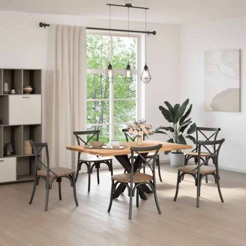 Noge blagovaonskog stola u obliku pauka crne 85x85x(72-73) cm čelik - Crna 85 x 85 x (72-73) cm 1 Cijena