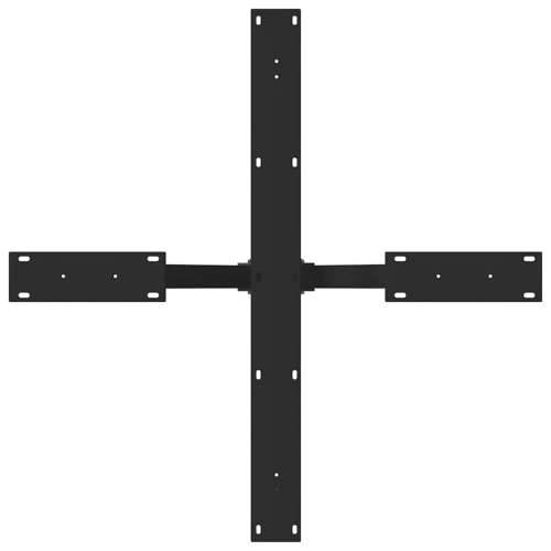 Noge blagovaonskog stola u obliku pauka crne 85x85x(72-73) cm čelik - Crna 85 x 85 x (72-73) cm 1 Cijena