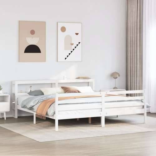 Okvir kreveta s uzglavljem bez madraca bijeli 180x200 cm - Bijela 180 x 200 cm Cijena