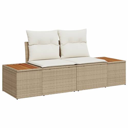 5-dijelni Vrtni Sofa Set s Jastučićima u Bež Poli Ratan Cijena