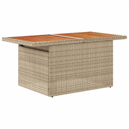 Set vrtnih sofa od 9 dijelova s jastučićima Bež poli ratan Cijena
