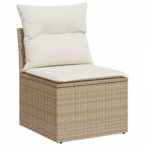 set od 9 dijelova vrtnih sofa s jastučićima bež poli ratan Cijena