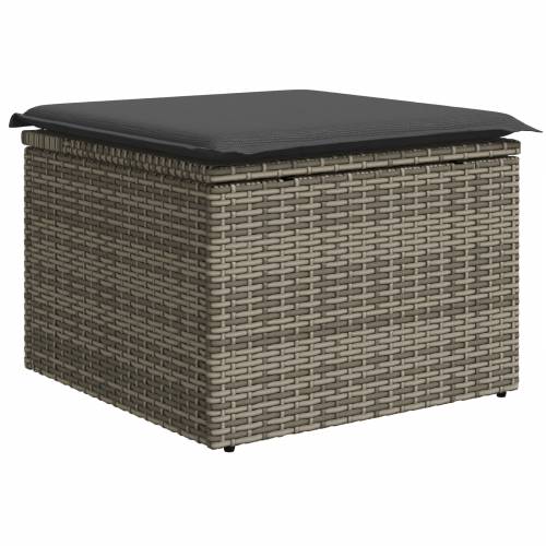 9 Komada Vrtni Sofa Set s Jastučićima Siva Poli Ratan Cijena