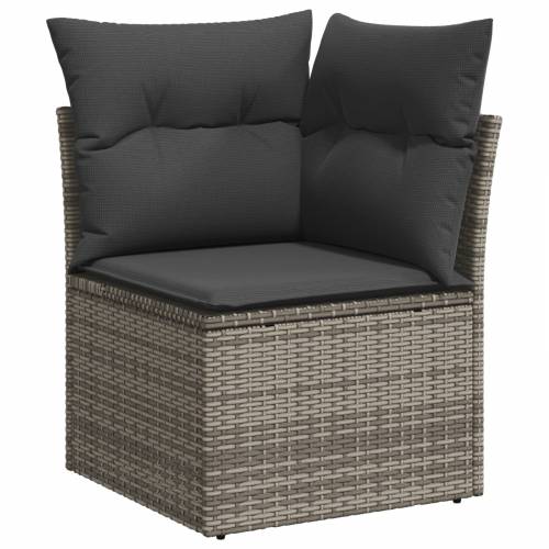 8-dijelni vrtni set sofa s jastučićima sivi poli ratan akacija Cijena