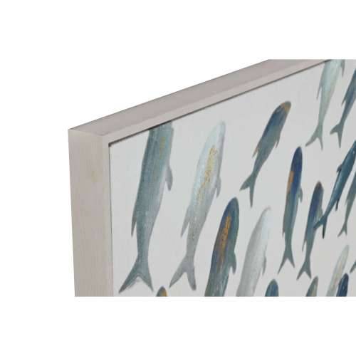 Slika Home ESPRIT Plava Krema Spirale 82,5 x 4 x 102,5 cm (2 kom.) Cijena