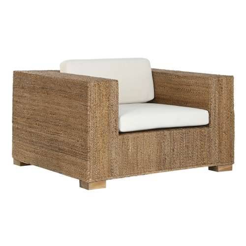 Vrtna fotelja Home ESPRIT Bijela Prirodno 117 x 92 x 65 cm Cijena