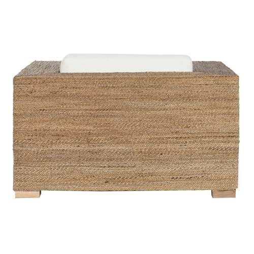 Vrtna fotelja Home ESPRIT Bijela Prirodno 117 x 92 x 65 cm Cijena