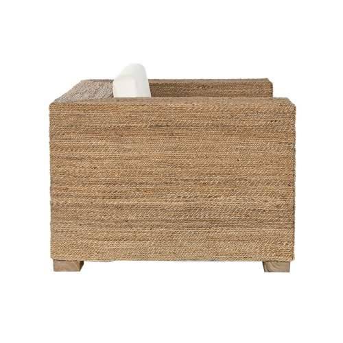 Vrtna fotelja Home ESPRIT Bijela Prirodno 117 x 92 x 65 cm Cijena