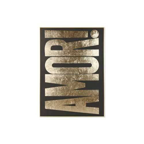 Slika Home ESPRIT Crna zlatan 103 x 4,5 x 143 cm Cijena
