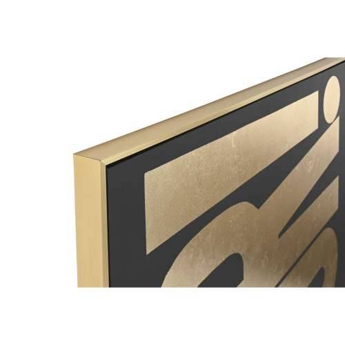 Slika Home ESPRIT Crna zlatan 103 x 4,5 x 143 cm Cijena
