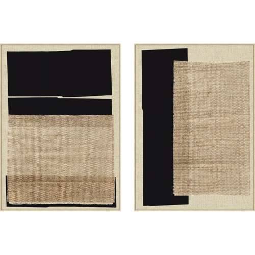 Slika Home ESPRIT Smeđa Crna moderan 103 x 4,5 x 143 cm (2 kom.) Cijena