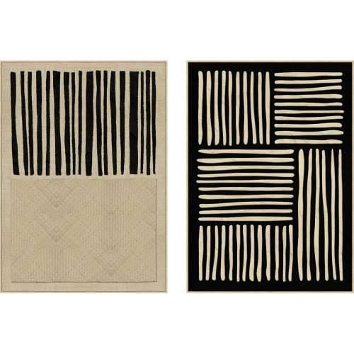 Slika Home ESPRIT Crna Bež gradski 103 x 4,5 x 143 cm (2 kom.) Cijena