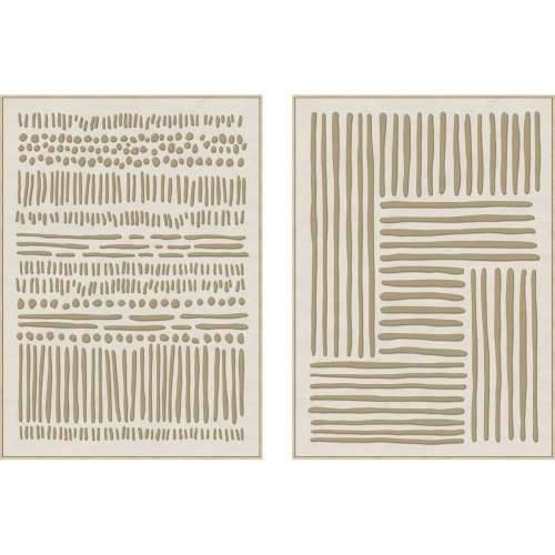 Slika Home ESPRIT Bijela Bež gradski 103 x 4,5 x 143 cm (2 kom.) Cijena