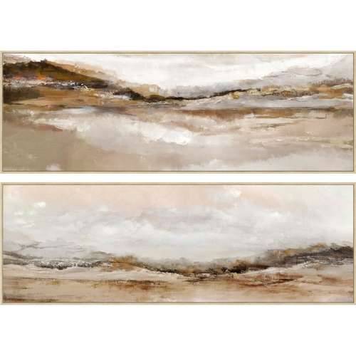 Slika Home ESPRIT Bijela Smeđa moderan Pejzaž 153 x 4,3 x 53 cm (2 kom.) Cijena