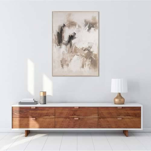 Slika Home ESPRIT Bijela Bež Apstraktno gradski 130 x 5 x 180 cm Cijena