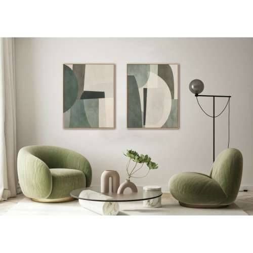 Slika Home ESPRIT Zelena Siva moderan Skandinavski 80 x 3,8 x 100 cm (2 kom.) Cijena