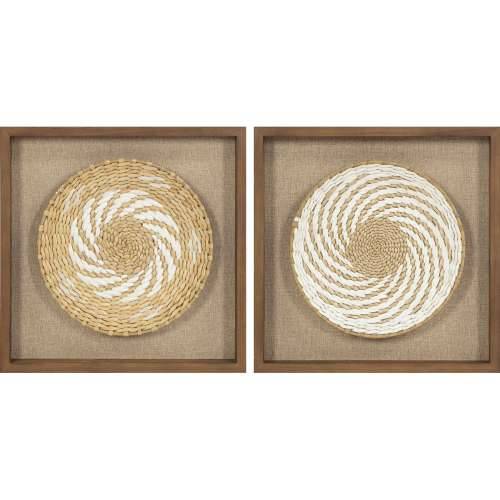 Slika Home ESPRIT Bijela Bež Boho 35 x 3,6 x 35 cm (2 kom.) Cijena