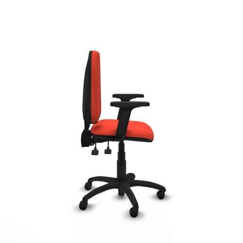 Uredska stolica Piqueras y Crespo Aýna AS bali naranja oscuro brazos 2D base poliamida ruedas autofrenantes 50mm Tamno narančast Cijena
