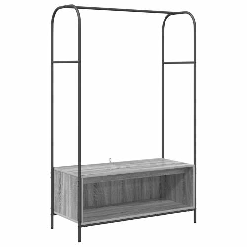 Stalak za odjeću s policama Siva sonoma 100x44x160 cm Cijena