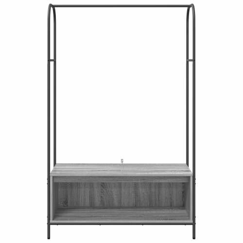 Stalak za odjeću s policama Siva sonoma 100x44x160 cm Cijena