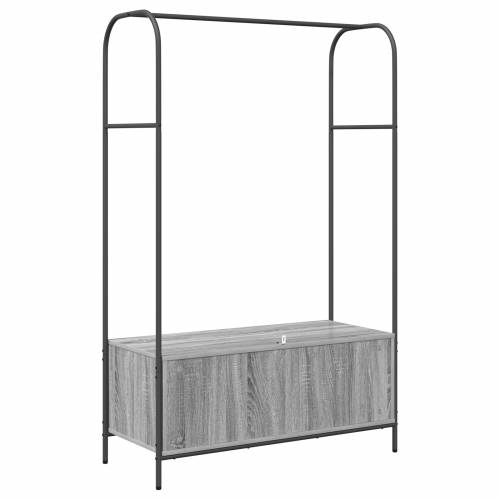 Stalak za odjeću s policama Siva sonoma 100x44x160 cm Cijena