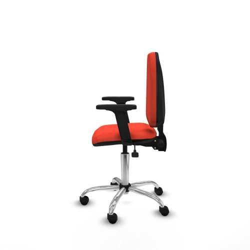 Uredska stolica Piqueras y Crespo Aýna AS bali naranja oscuro brazos 2D base cromada ruedas nailon 50mm Tamno narančasta Cijena