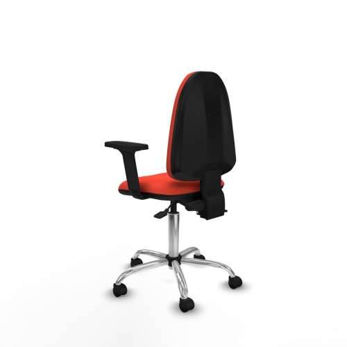 Uredska stolica Piqueras y Crespo Aýna AS bali naranja oscuro brazos 2D base cromada ruedas nailon 50mm Tamno narančasta Cijena