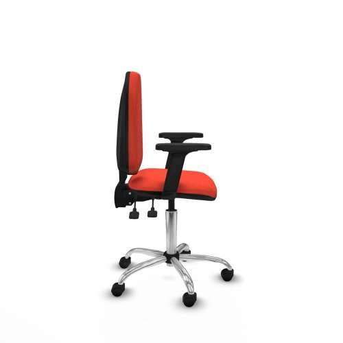 Uredska stolica Piqueras y Crespo Aýna AS bali naranja oscuro brazos 2D base cromada ruedas nailon 50mm Tamno narančasta Cijena