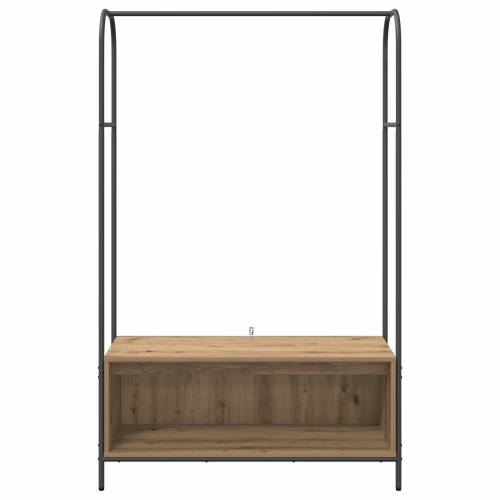 Konzola za odjeću s policama od artizanskog hrasta 100x44x160 cm Cijena